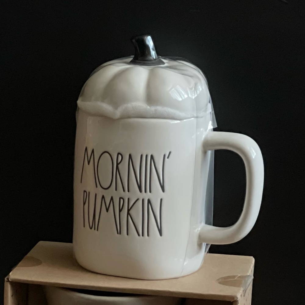 Rae Dunn cups with lids. Check out my other listings! “Mornin Pumpkin”